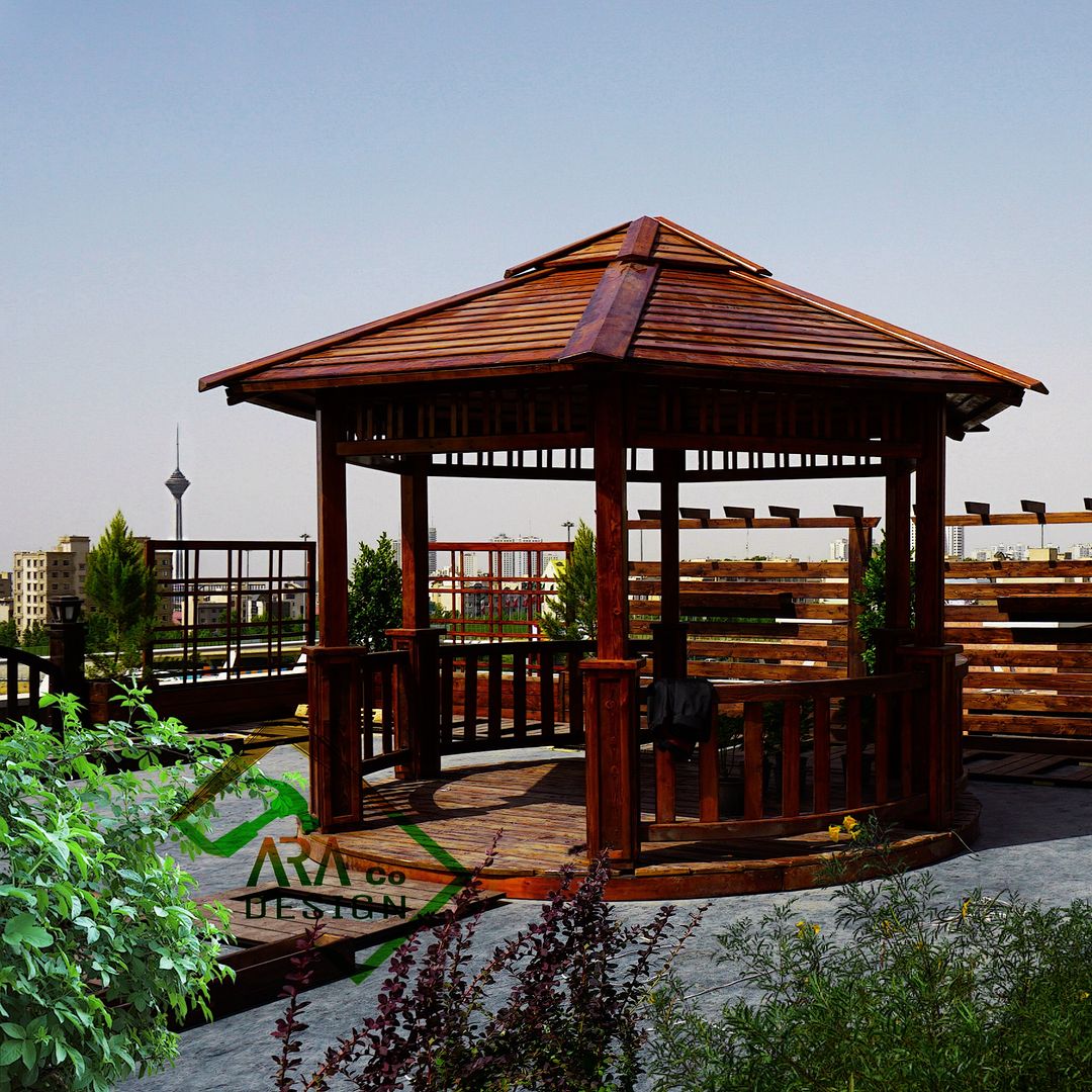 desain gazebo kayu 02 » Inspirasi Desain Gazebo Kayu yang Asri untuk Halaman Rumah Anda